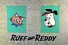 Title card from The Ruff and Reddy Show, Hanna-Barbera’s first TV cartoon”
